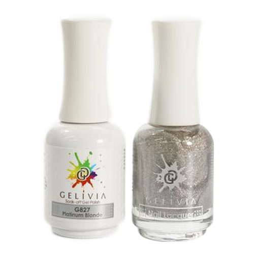 Gelivia Nail Lacquer And Gel Polish, 827, Platinum Blonde, 0.5oz OK0304VD