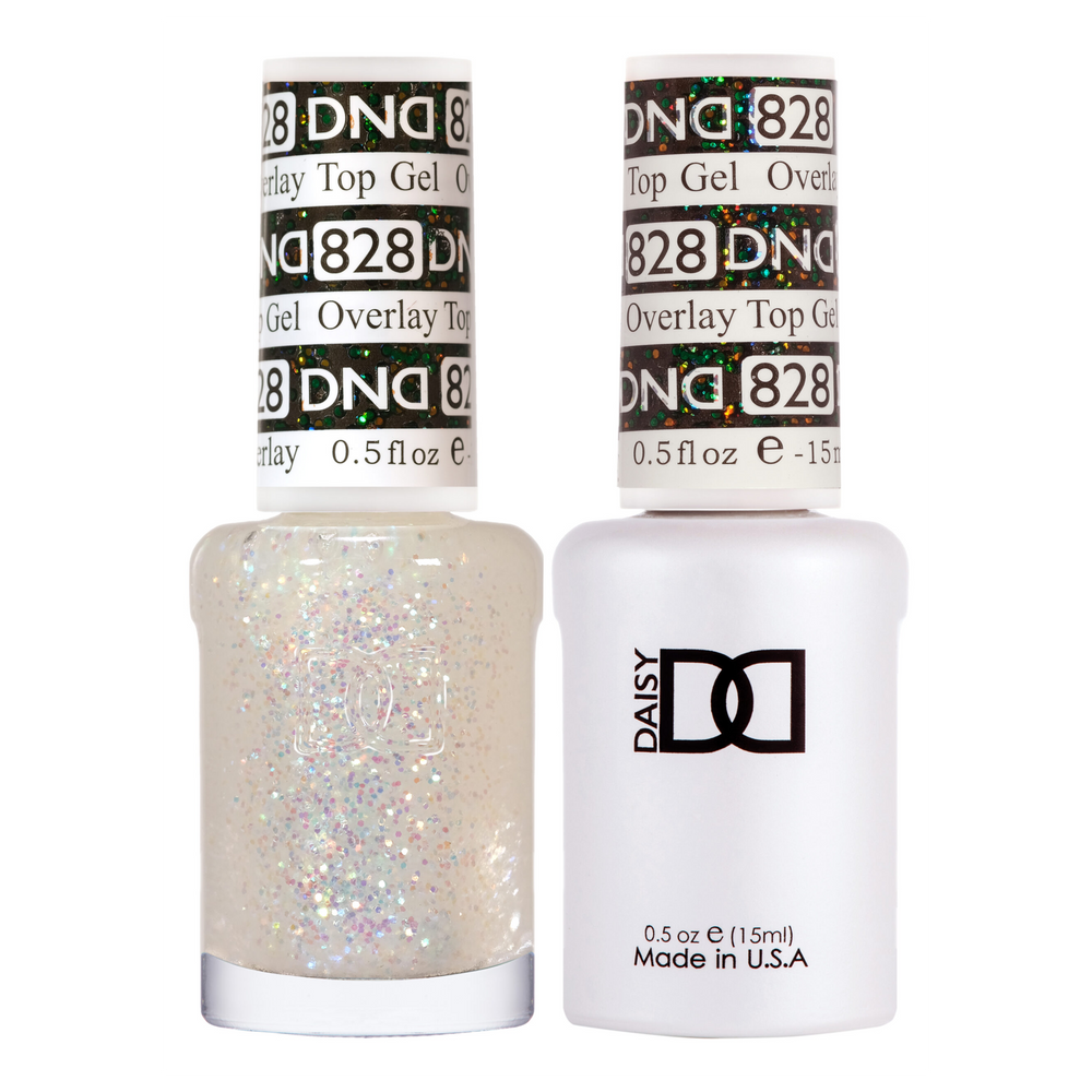 DND Gel Polish And Nail Lacquer, Overlay Top Gel Collection, 828, 0.5oz