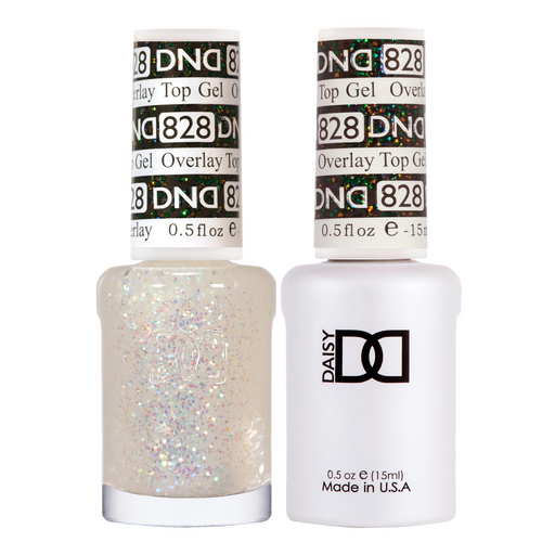 DND Gel Polish And Nail Lacquer, Overlay Top Gel Collection, 828, 0.5oz