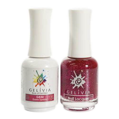 Gelivia Nail Lacquer And Gel Polish, 830, Queen Summer, 0.5oz OK0304VD