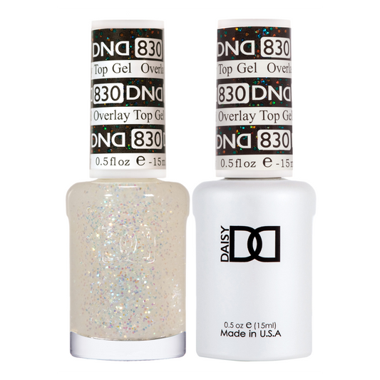 DND Gel Polish And Nail Lacquer, Overlay Top Gel Collection, 830, 0.5oz