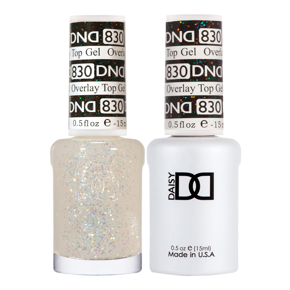 DND Gel Polish And Nail Lacquer, Overlay Top Gel Collection, 830, 0.5oz