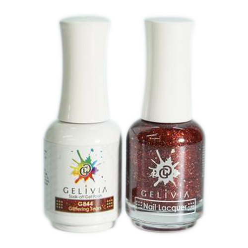 Gelivia Nail Lacquer And Gel Polish, 844, Glittering Tears, 0.5oz OK0304VD