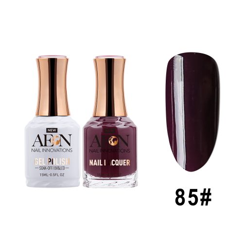 AEON Gel Polish + Nail Lacquer, 085, The Void, 0.5oz OK0326LK