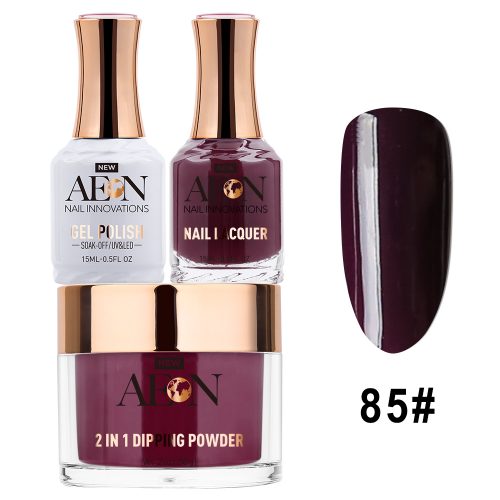 AEON 3in1 Dipping Powder + Gel Polish + Nail Lacquer, 085, The Void OK0327LK