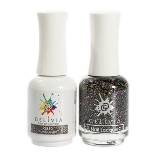 Gelivia Nail Lacquer And Gel Polish, 850, Fateful Night, 0.5oz OK0304VD