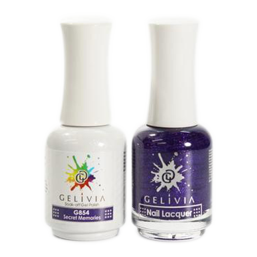 Gelivia Nail Lacquer And Gel Polish, 854, Secret Memories, 0.5oz OK0304VD