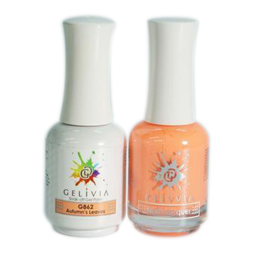 Gelivia Nail Lacquer And Gel Polish, 862, Autumm's Leaves, 0.5oz OK0304VD