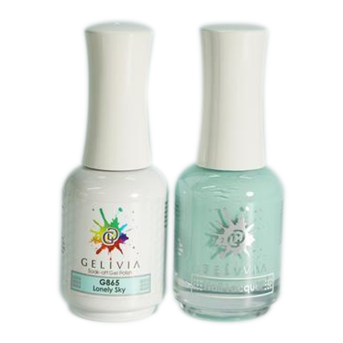 Gelivia Nail Lacquer And Gel Polish, 865, Lonely Sky, 0.5oz OK0304VD