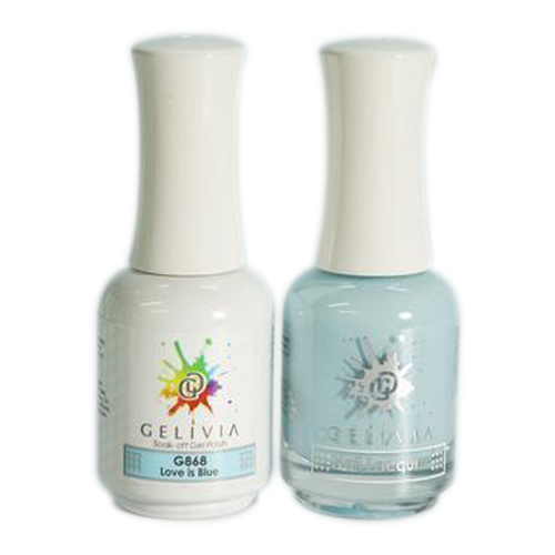 Gelivia Nail Lacquer And Gel Polish, 868, Love is Blue, 0.5oz OK0304VD