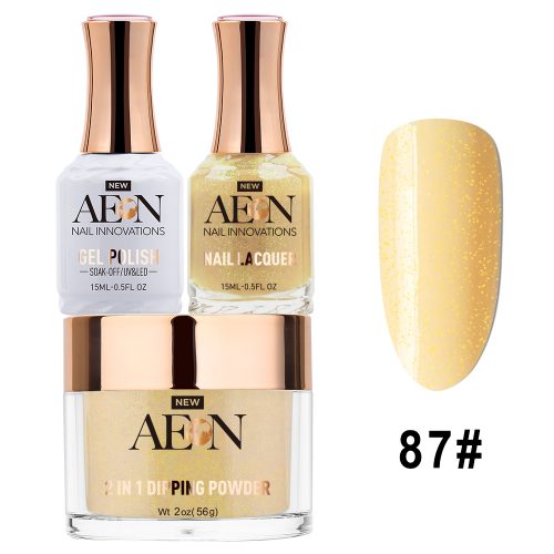 AEON 3in1 Dipping Powder + Gel Polish + Nail Lacquer, 087, Puddin OK0327LK