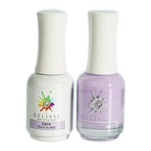 Gelivia Nail Lacquer And Gel Polish, 874, Fleurs De Mal, 0.5oz OK0304VD