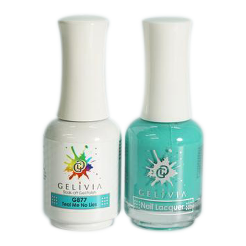 Gelivia Nail Lacquer And Gel Polish, 877, Teal Me No Lies, 0.5oz OK0304VD