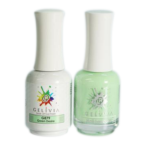 Gelivia Nail Lacquer And Gel Polish, 879, Green Desire, 0.5oz OK0304VD