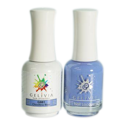 Gelivia Nail Lacquer And Gel Polish, 881, Cloudless River, 0.5oz OK0304VD