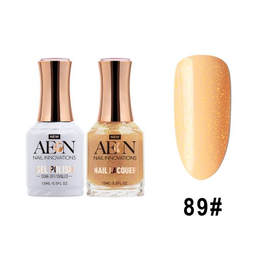AEON Gel Polish + Nail Lacquer, 089, Purfect Peach, 0.5oz OK0326LK