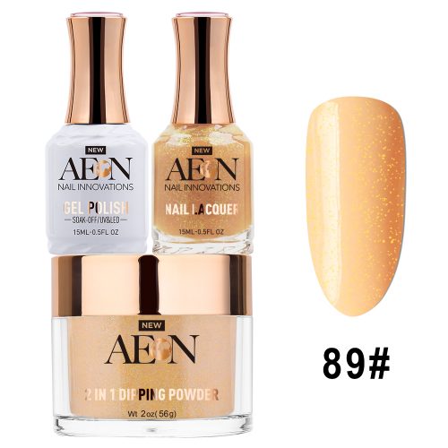 AEON 3in1 Dipping Powder + Gel Polish + Nail Lacquer, 089, Purfect Peach OK0327LK