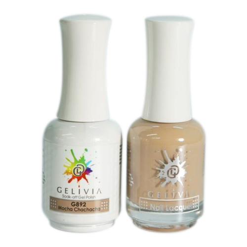Gelivia Nail Lacquer And Gel Polish, 892, Mocha Chachacha, 0.5oz OK0304VD