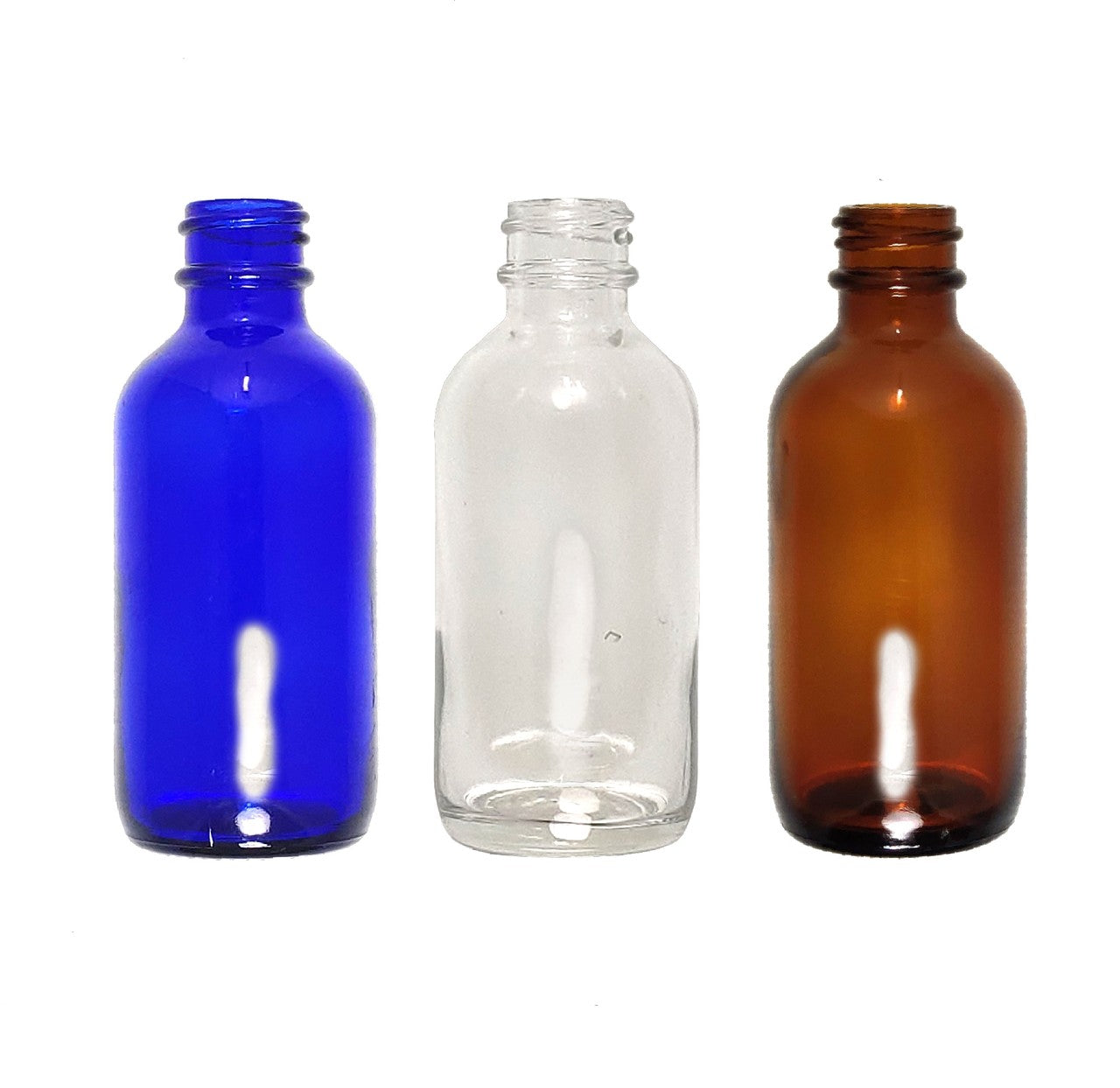 Parkway Boston Round Glass Bottle, 20mm - 2oz OK0327LK