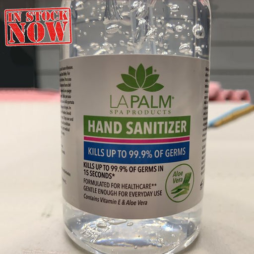 La Palm Hand Sanitizer (White Bottle) GEL, 8oz OK0413LK