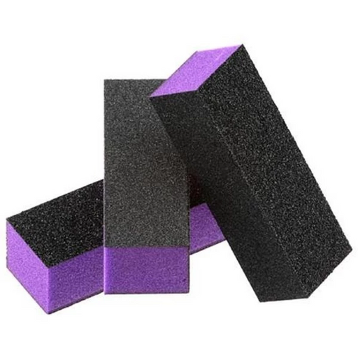 DND 3-Way Buffer, Purple/Black, Grit 60/100, 500 pcs/box OK1113LK