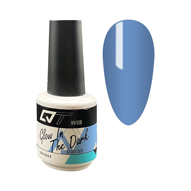 QT Glow In The Dark Gel Polish, GlD20, 0.5oz