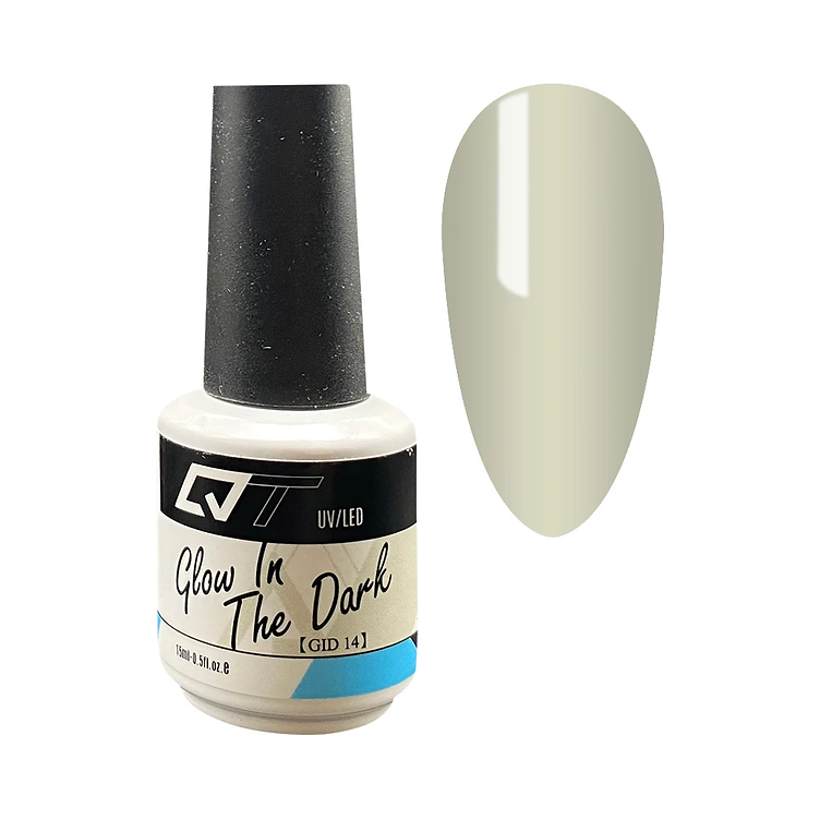 QT Glow In The Dark Gel Polish, GlD14, 0.5oz