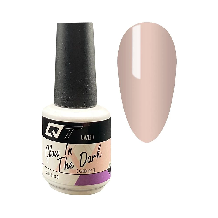 QT Glow In The Dark Gel Polish, GlD01, 0.5oz