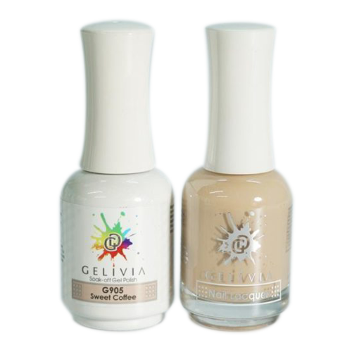 Gelivia Nail Lacquer And Gel Polish, 905, Sweet Coffee, 0.5oz OK0304VD