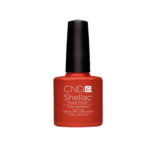CND Shellac Gel Polish, 90624, FALL 2014 Collection, Fine Vermilion, 0.25oz