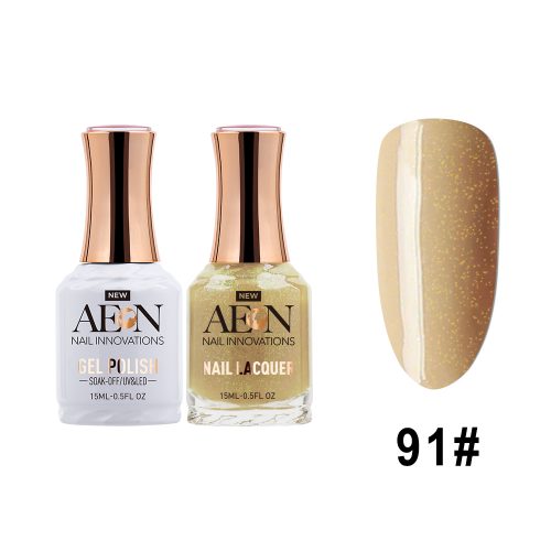 AEON Gel Polish + Nail Lacquer, 091, All Natural, 0.5oz OK0326LK