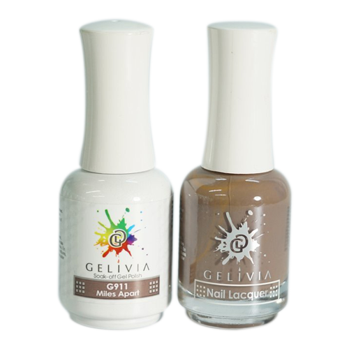 Gelivia Nail Lacquer And Gel Polish, 911, Miles Apart, 0.5oz OK0304VD
