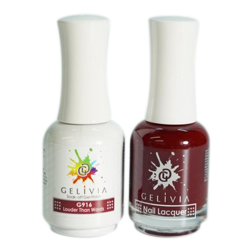 Gelivia Nail Lacquer And Gel Polish, 916, Louder than Words, 0.5oz OK0304VD