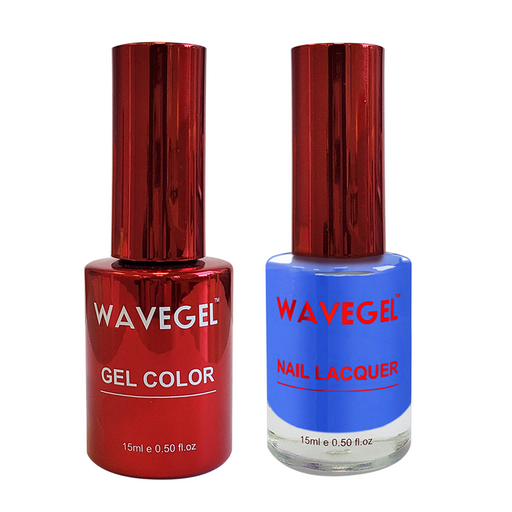 Wave Gel Nail Lacquer + Gel Polish, QUEEN Collection, 091, Ocean Blue, 0.5oz