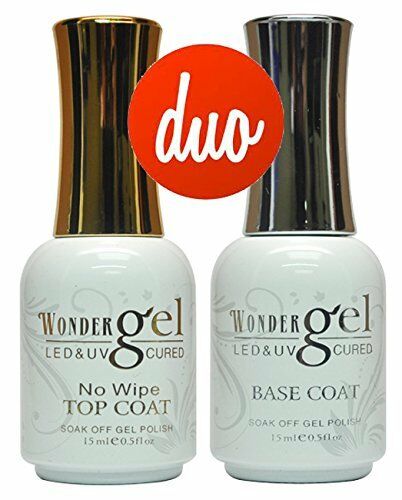 Wonder Gel Base & No Wipe Top Coat, 0.5oz OK1111LK