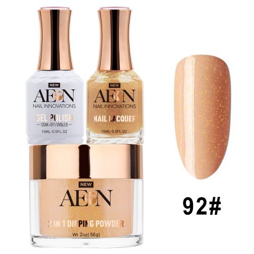 AEON 3in1 Dipping Powder + Gel Polish + Nail Lacquer, 092, Buck Naked, OK0327LK