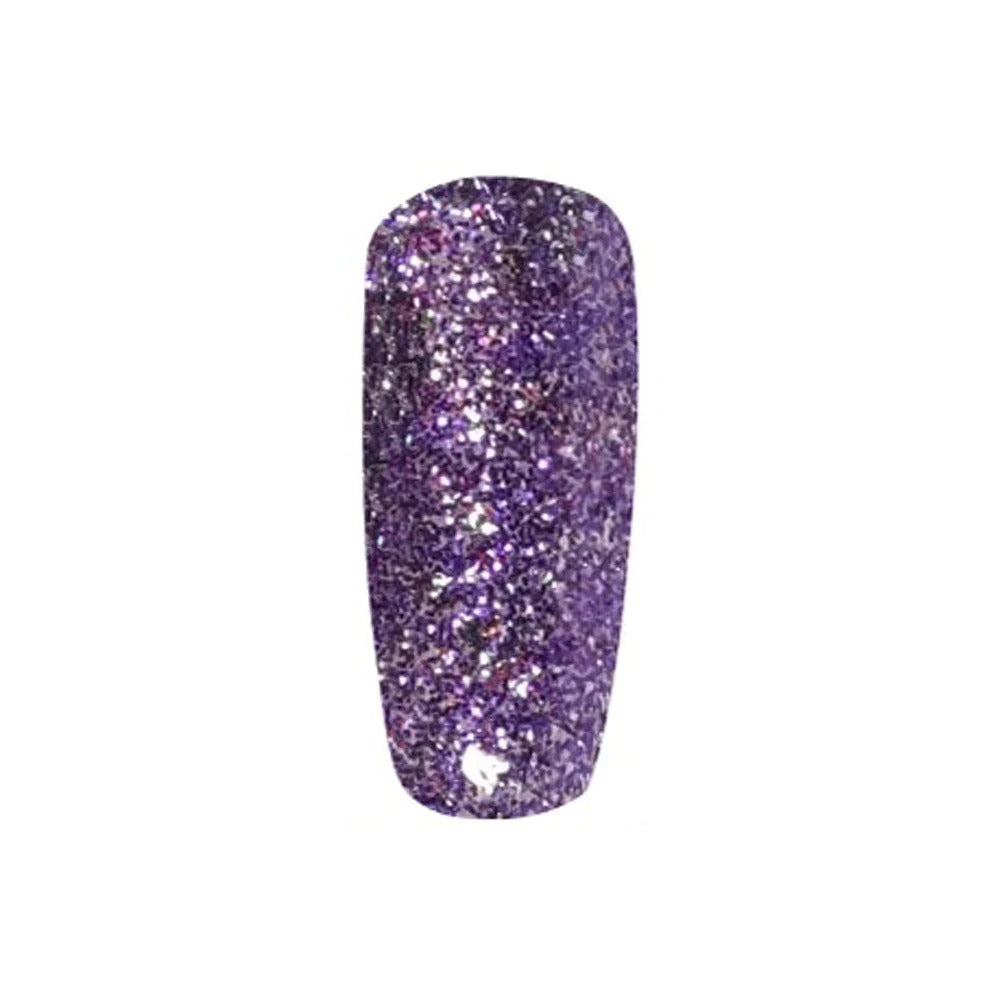 DND Nail Lacquer And Gel Polish, Super Glitter Collection, 924, Purple Aura, 0.5oz