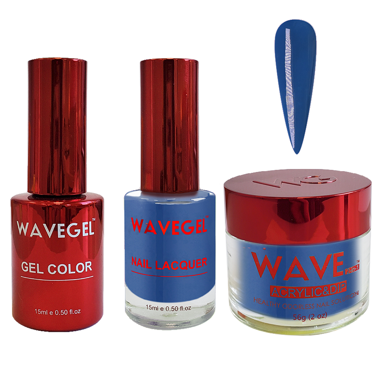 Wave Gel 4in1 Dipping Powder + Gel Polish + Nail Lacquer, QUEEN Collection, 092, The Crown Topping