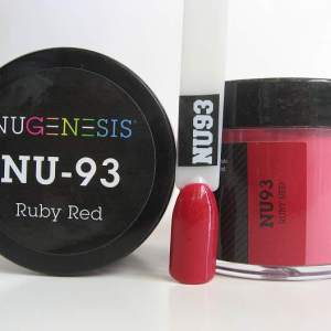 Nugenesis Dipping Powder, NU 093, Ruby Red, 2oz MH1005