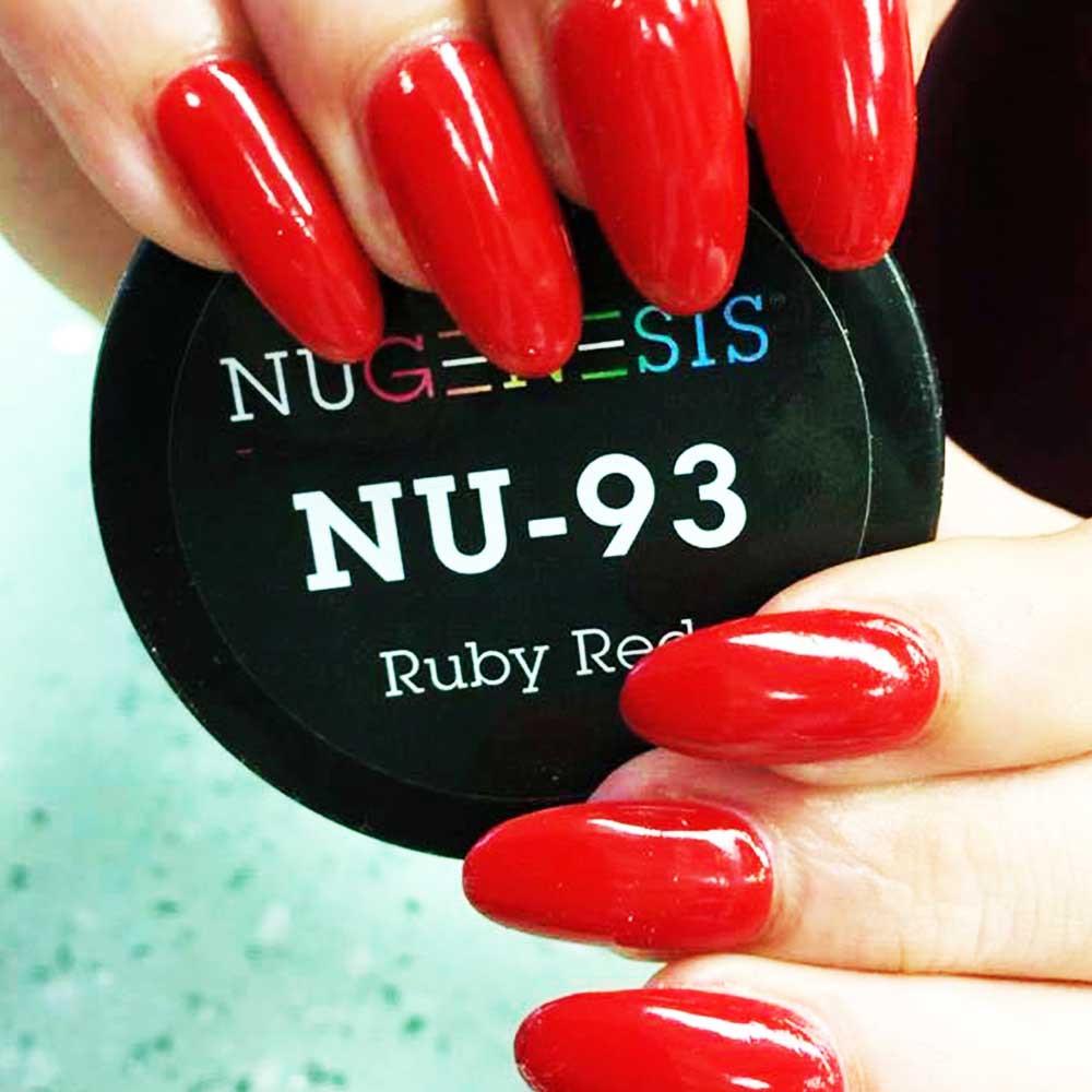 Nugenesis Dipping Powder, NU 093, Ruby Red, 2oz MH1005