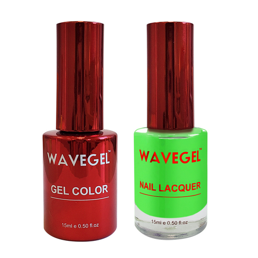 Wave Gel Nail Lacquer + Gel Polish, QUEEN Collection, 099, Green Light, 0.5oz