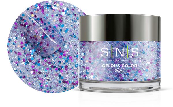 SNS Gelous Dipping Powder, GL09, Glitter Collection, 1oz KK