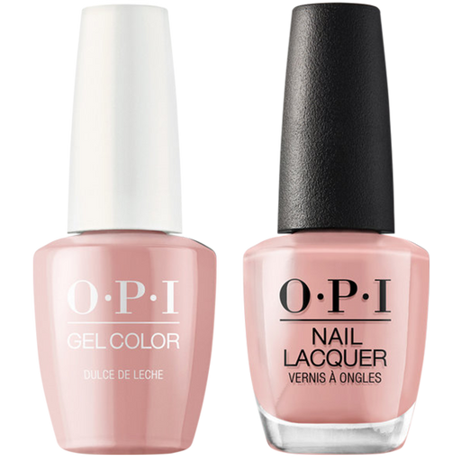 OPI GelColor And Nail Lacquer, Make It Iconic Collection, A15, Dulce De Leche, 0.5oz KK1005