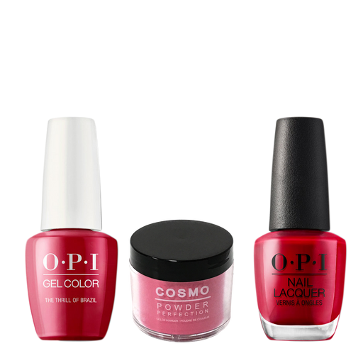 Cosmo 3in1 Dipping Powder + Gel Polish + Nail Lacquer (Matching OPI), 2oz, CA16