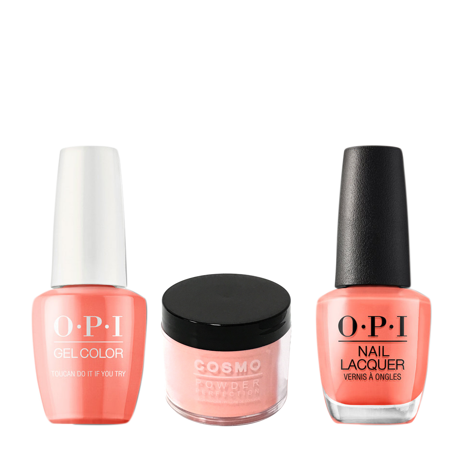 Cosmo 3in1 Dipping Powder + Gel Polish + Nail Lacquer (Matching OPI), 2oz, CA67