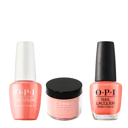 Cosmo 3in1 Dipping Powder + Gel Polish + Nail Lacquer (Matching OPI), 2oz, CA67