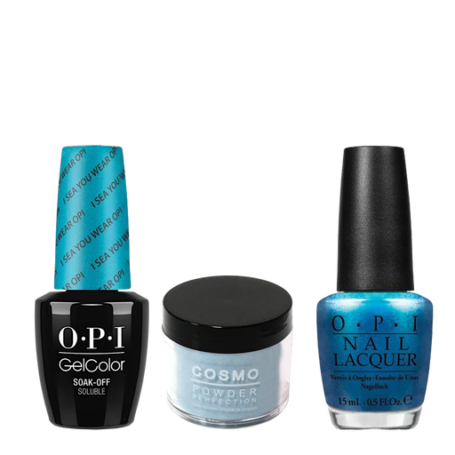 Cosmo 3in1 Dipping Powder + Gel Polish + Nail Lacquer (Matching OPI), 2oz, CA73