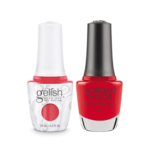 Gelish Gel Polish & Morgan Taylor Nail Lacquer, A Petal For Your Thoughts, 0.5oz, 1110886 + 50023 KK0907