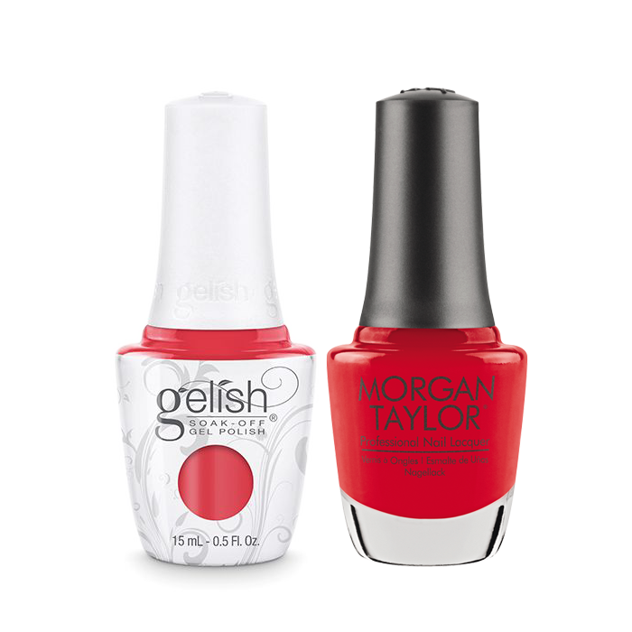 Gelish Gel Polish & Morgan Taylor Nail Lacquer, A Petal For Your Thoughts, 0.5oz, 1110886 + 50023 KK0907