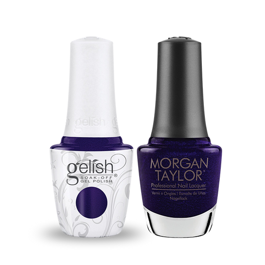 Gelish Gel Polish & Morgan Taylor Nail Lacquer, Champagne & Moonbeams Collection, 1110368, A Starry Sight, 0.5oz OK1014VD